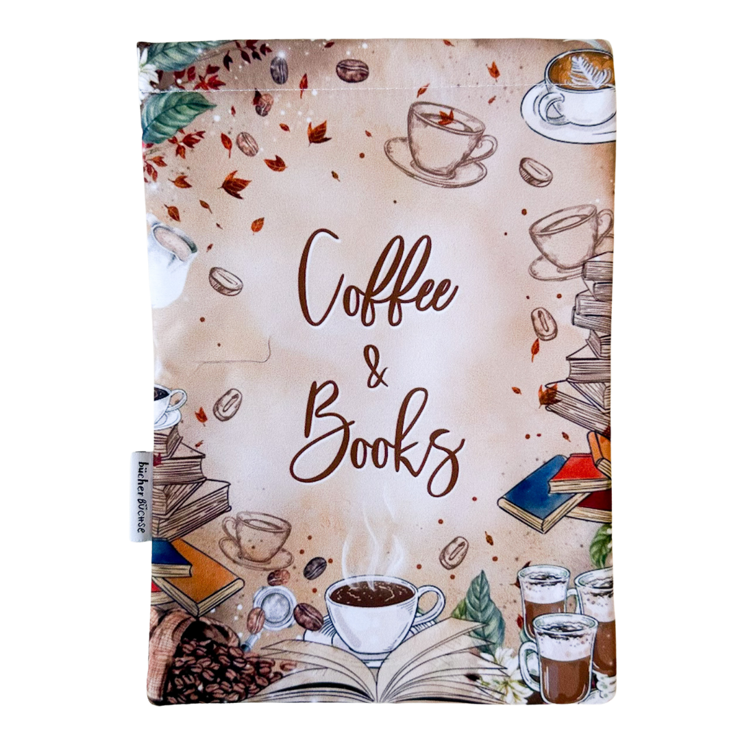 Buchhülle "Coffee & Books" von @azura.arts