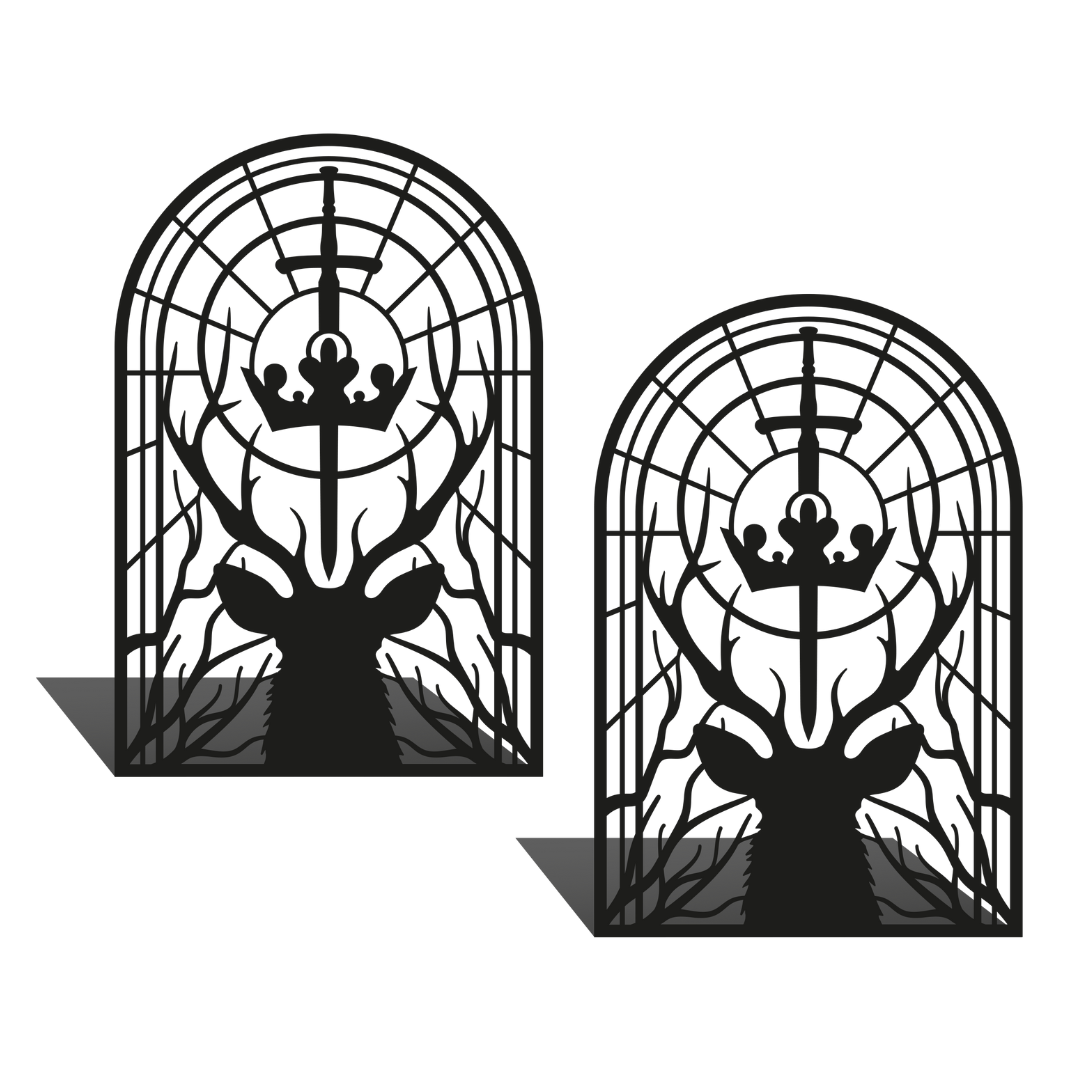 Buchstützen Set "Throne of Glass"