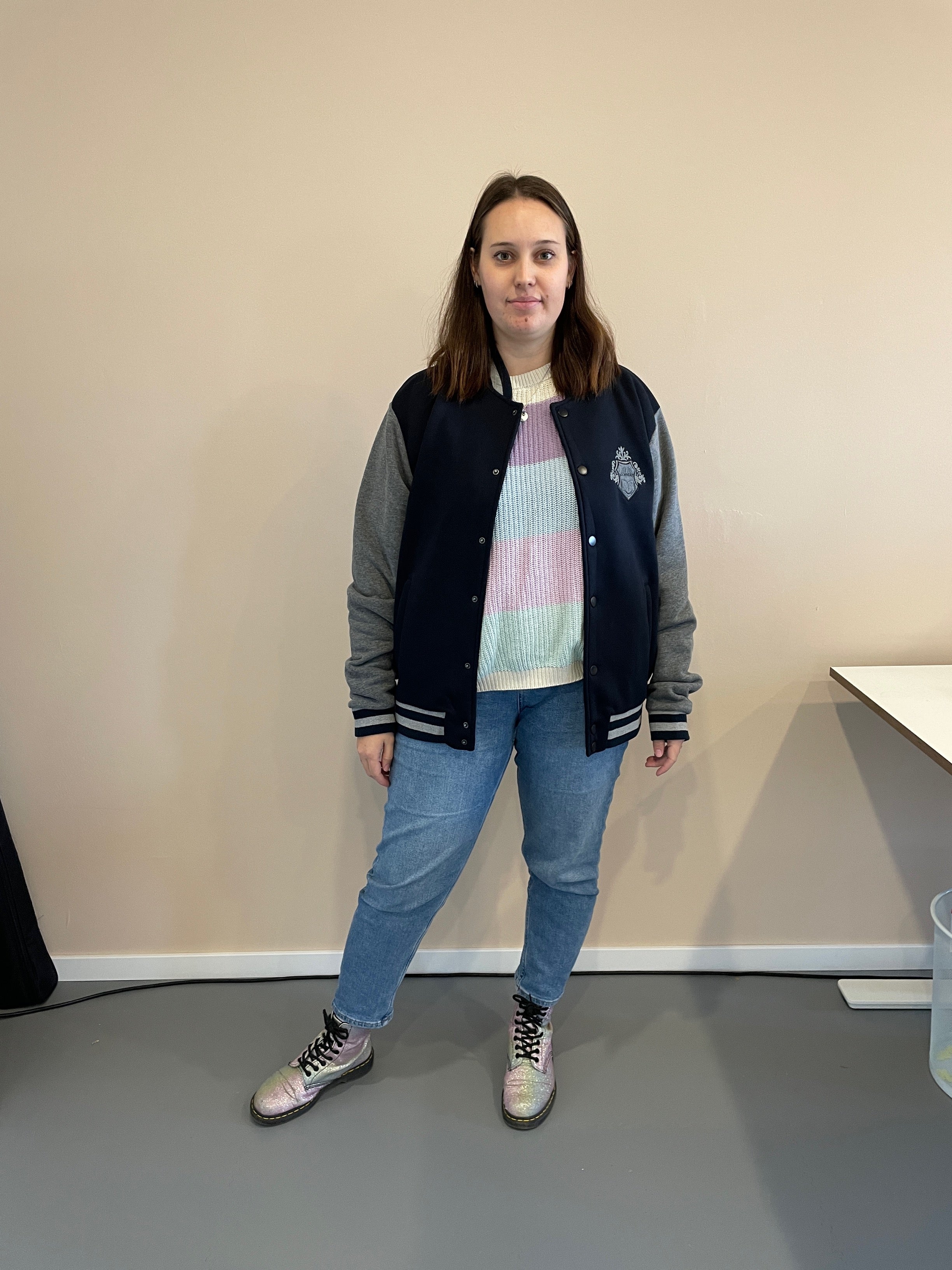 Collegejacke "booknerd"