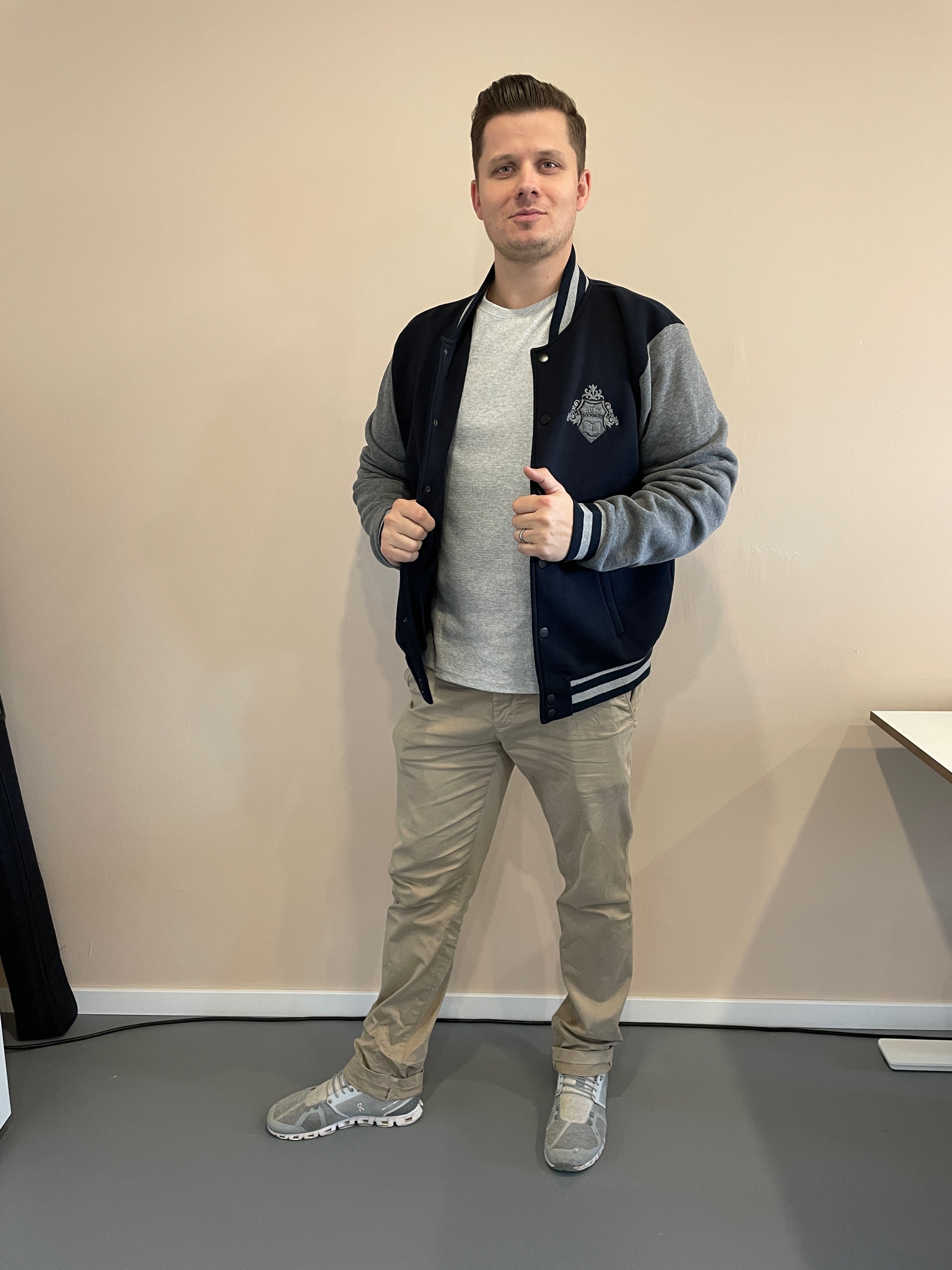 Collegejacke "booknerd"