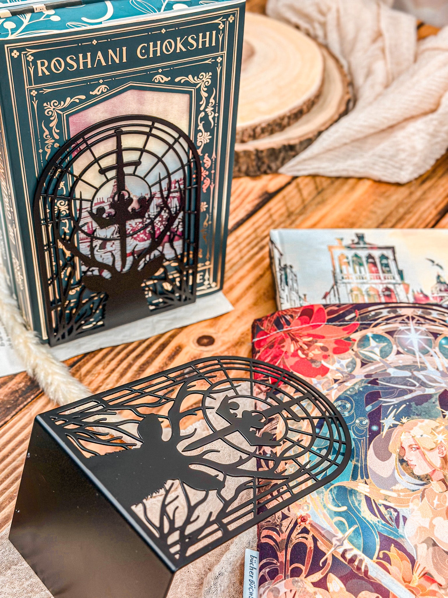 Buchstützen Set "Throne of Glass"