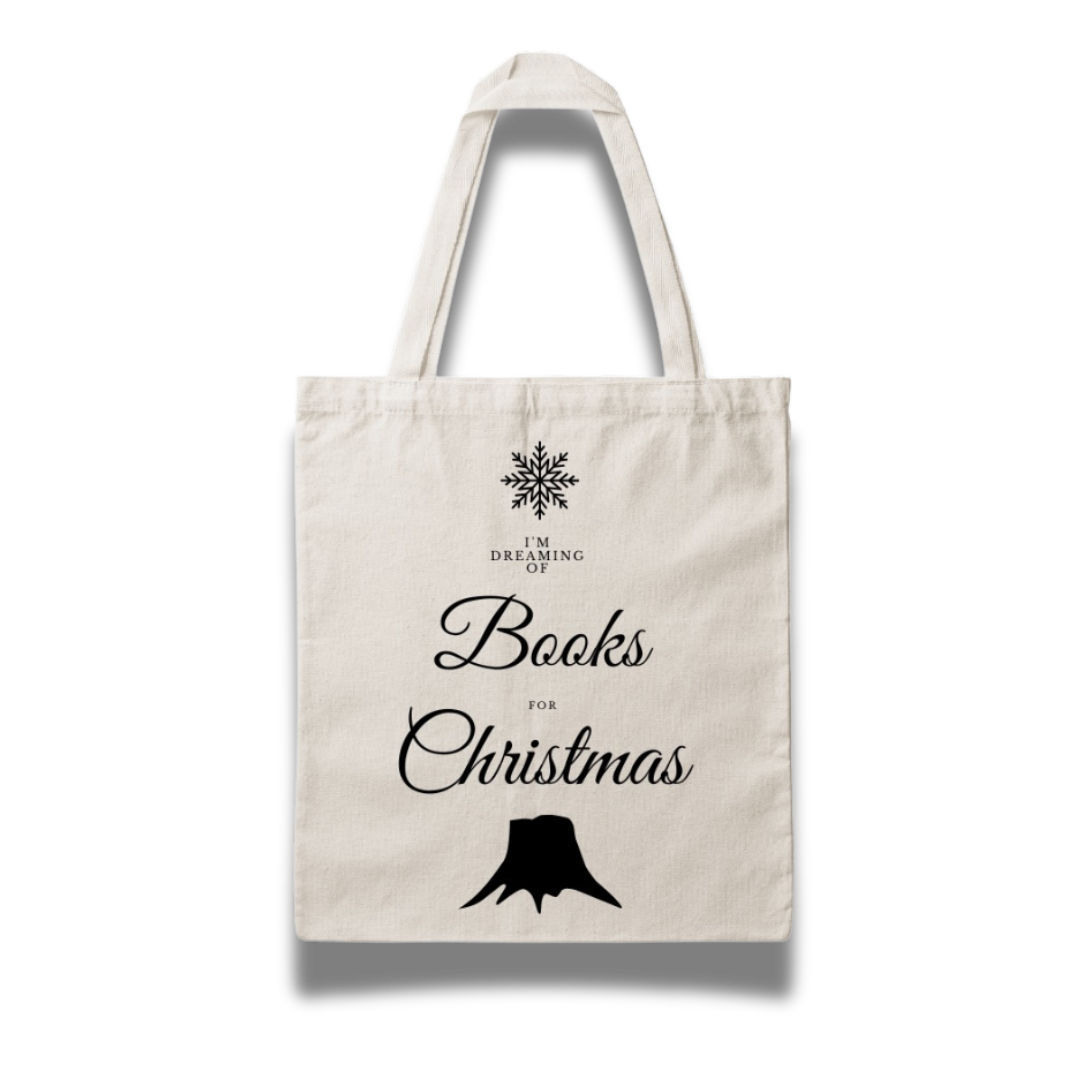Baumwolltasche "I´m Dreaming of Books for Christmas"