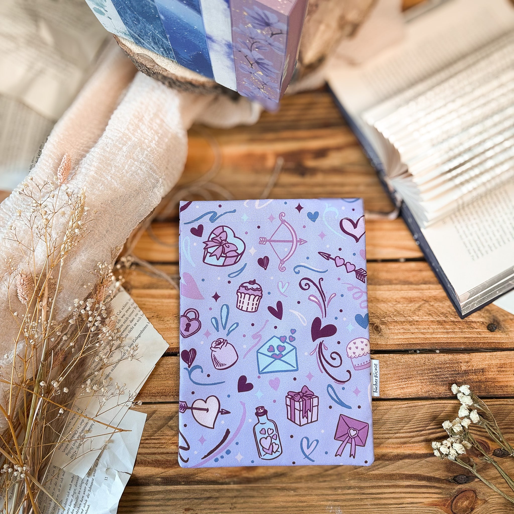 Buchhülle "Love Doodles"